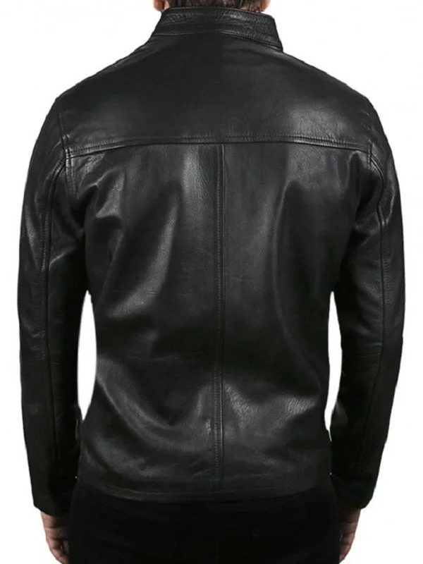 Bike Rider Steve McQueen HEUER Grand Prix Leather Jacket