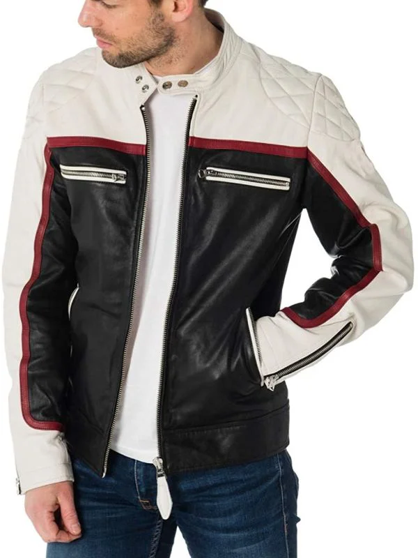 Shop the Best Cafe Racer Lambskin Leather Motorcycle Jacket | MJacket.com