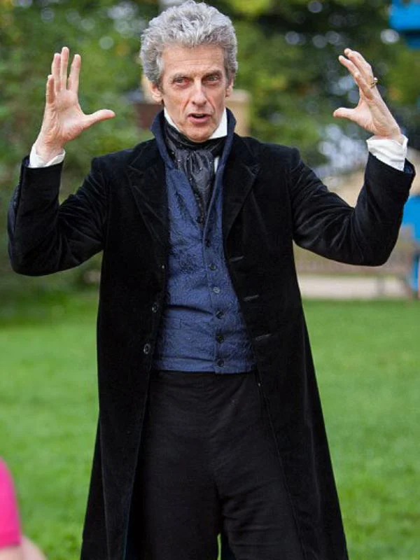 12th Doctor Peter Capaldi Black Coat for Sale