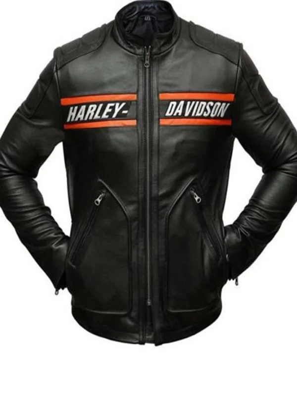 Mens Motorcycle Jacket:Harley Davidson Bill Goldberg Leather Jacket ...