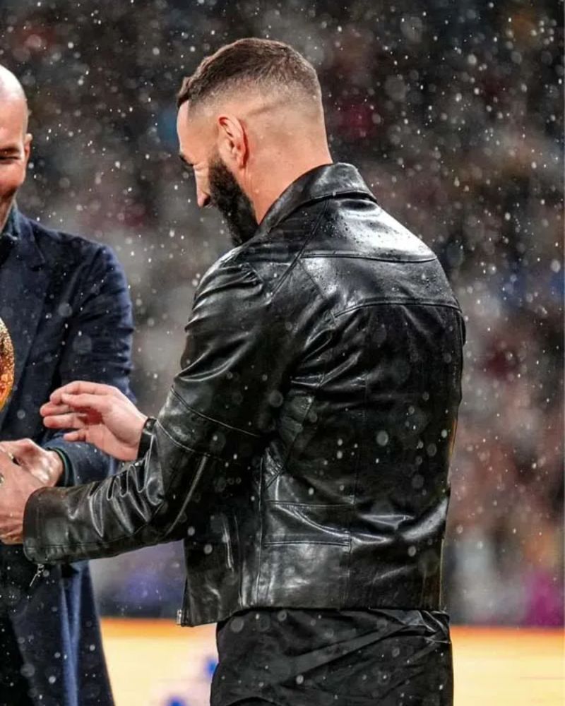 Karim Benzema Ballon Dor Black Leather Jacket