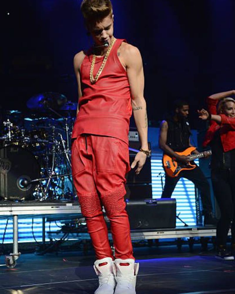 Justin Bieber Leather Pant 2012 Jingle Ball