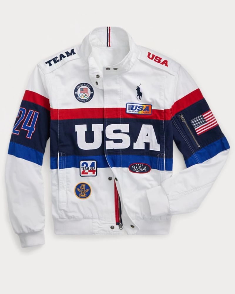 Olympic 2024 Paris Team USA Flagbearer Polo Ralph Lauren Closing Ceremony Jacket