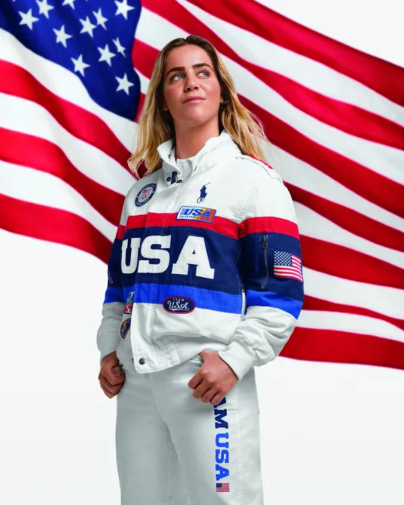 Daniela Moroz Team USA Olympics Baseball Jacket