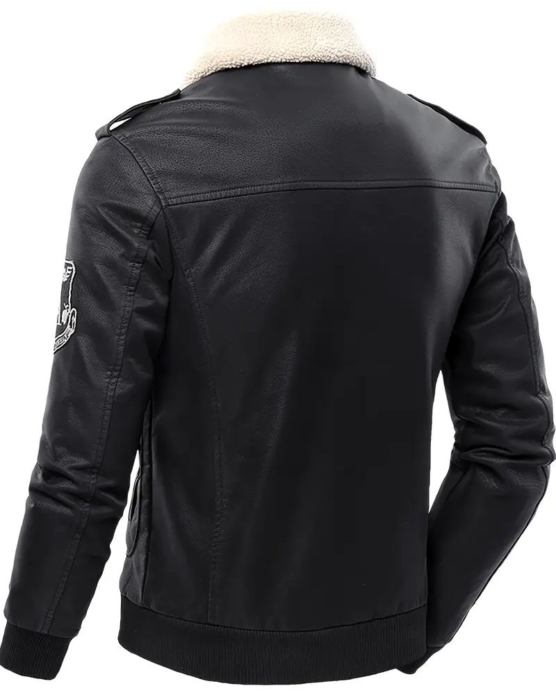 Cow Hide Leather Flight Bomber Jacket