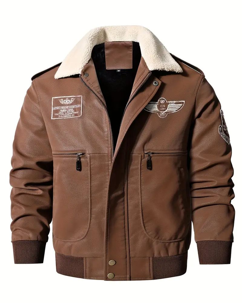 Cow Hide Leather Flight Bomber Jacket