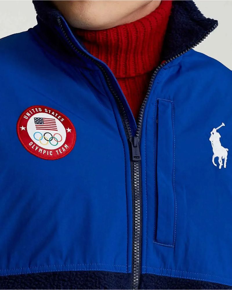 Team USA Olympic Color-Blocked Jacket