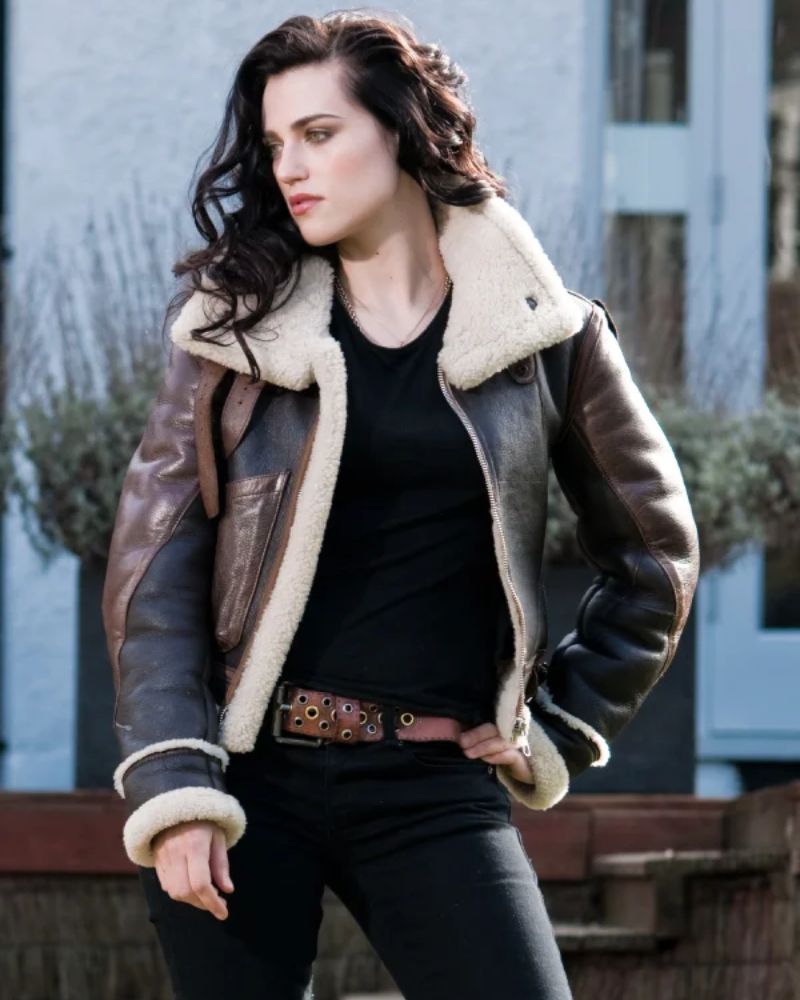 Katie McGrath Shearling Jacket