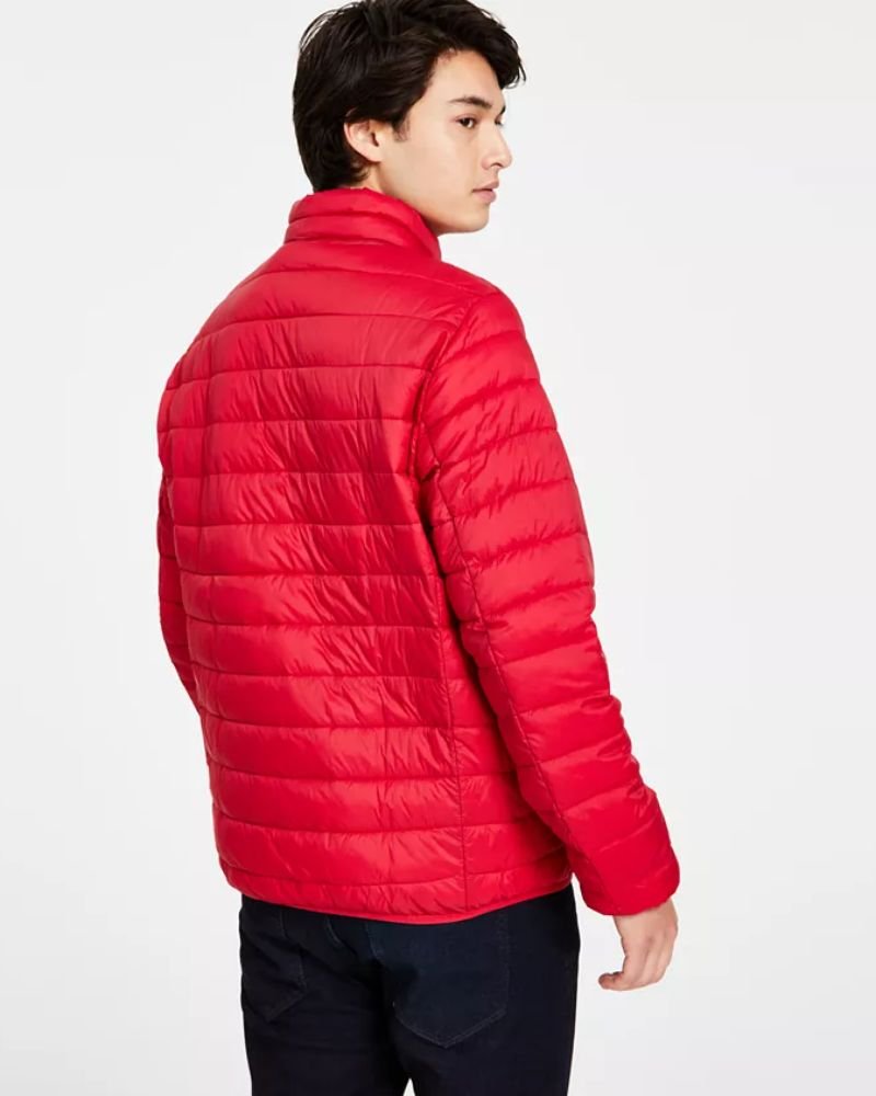 Jordan Fisher-Inspired Red Quilted Jacket