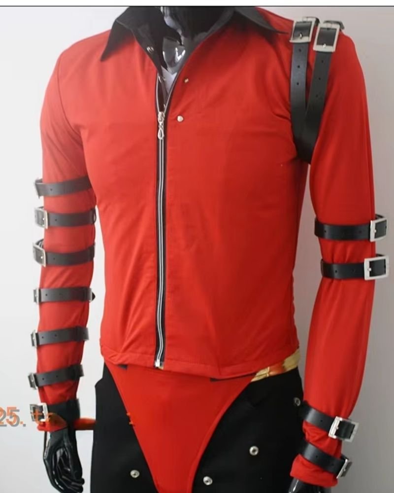 Michael Jackson Bad Red Handmade Jacket 