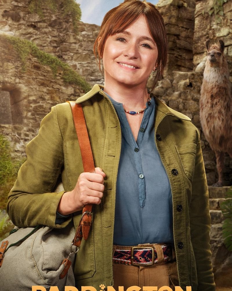 eEmily Mortimer Paddington in Peru Jacket