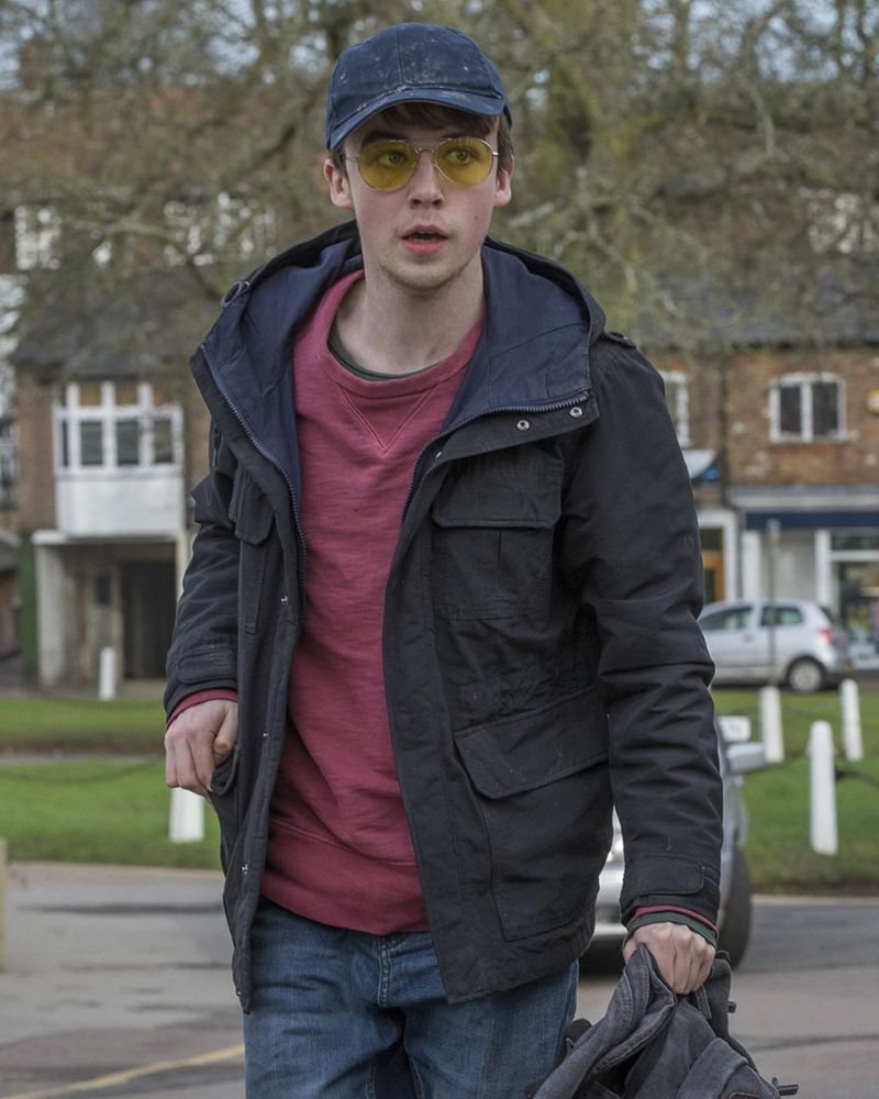 Tv Show Black Mirror Kenny Black Hooded Jacket