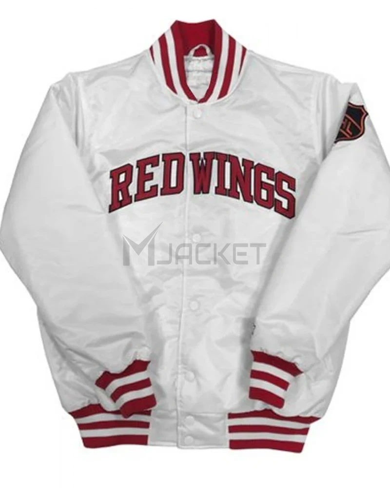 Detroit Red Wings Starter Red Satin Jacket - image 3