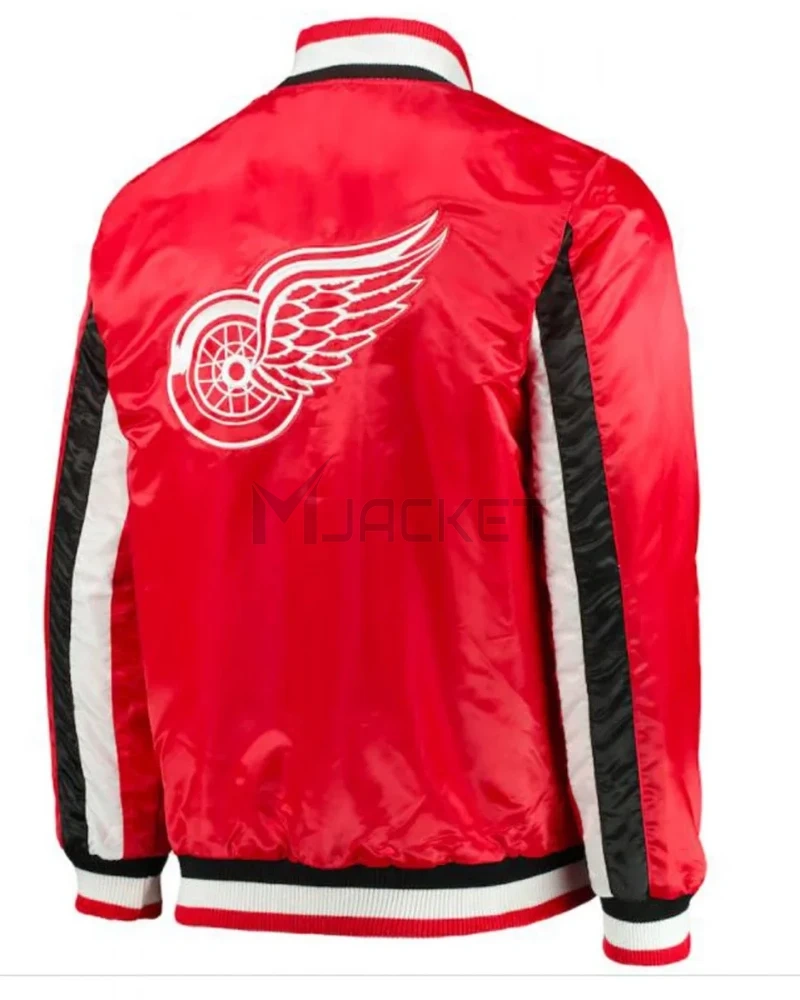 Detroit Red Wings Starter Red Satin Jacket - image 4