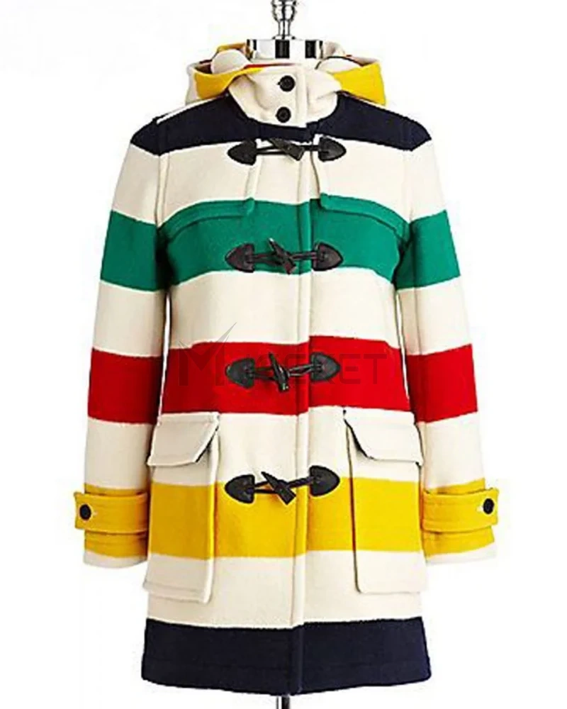 Hudson Bay Hooded Duffle Wool Coat - image 1