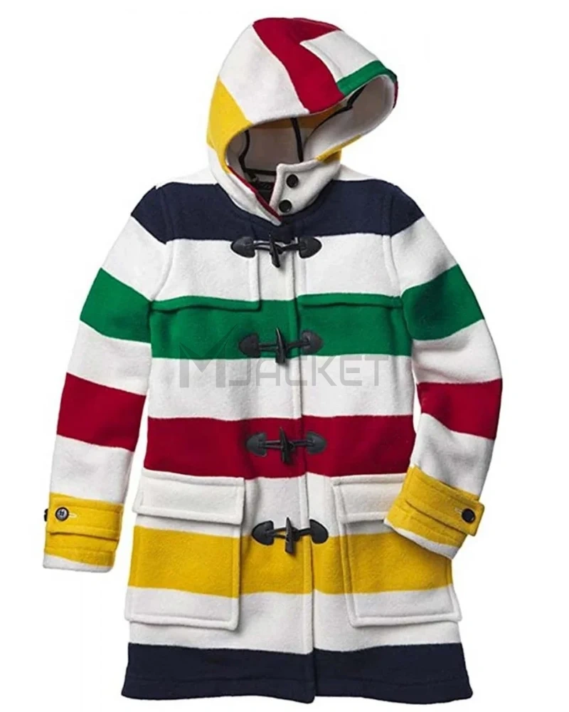 Hudson Bay Hooded Duffle Wool Coat - image 2