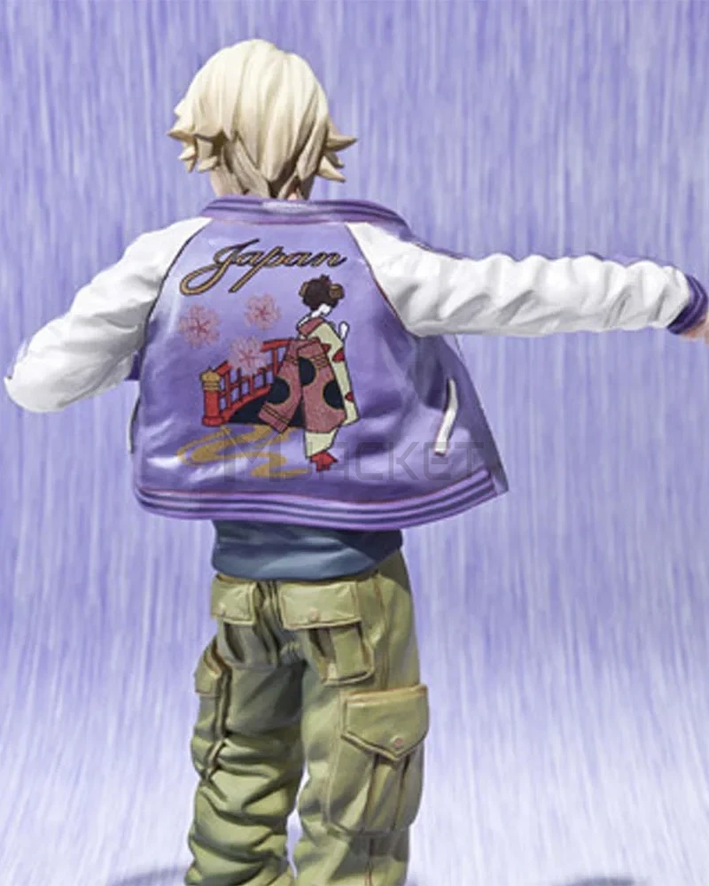 Ivan Karelin Tiger and Bunny Purple and White Jacket - image 6