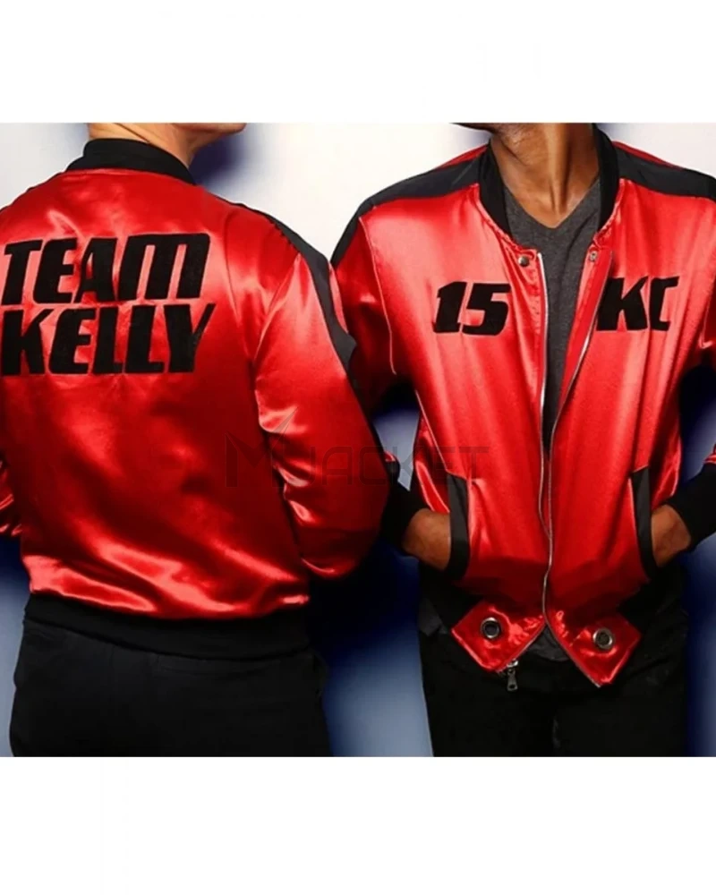 Kelly Clarkson The Voice 15 KC Bomber Satin Jacket - image 1