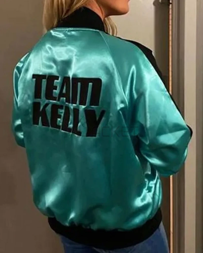 Kelly Clarkson The Voice 15 KC Bomber Satin Jacket - image 2