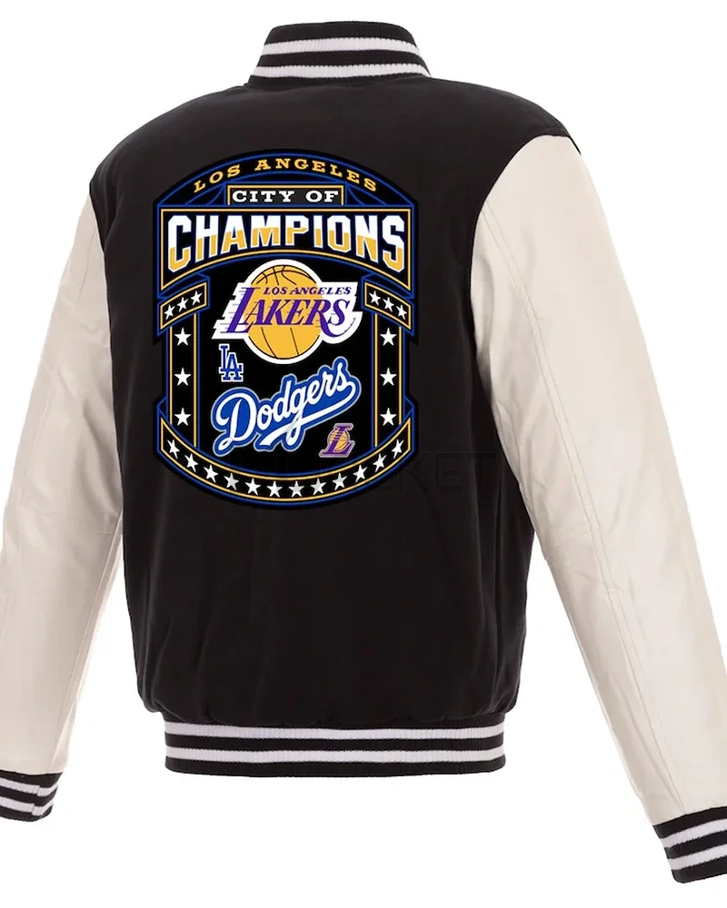 LA Dual Champions City of Champs 2020 Varsity Jacket - image 2