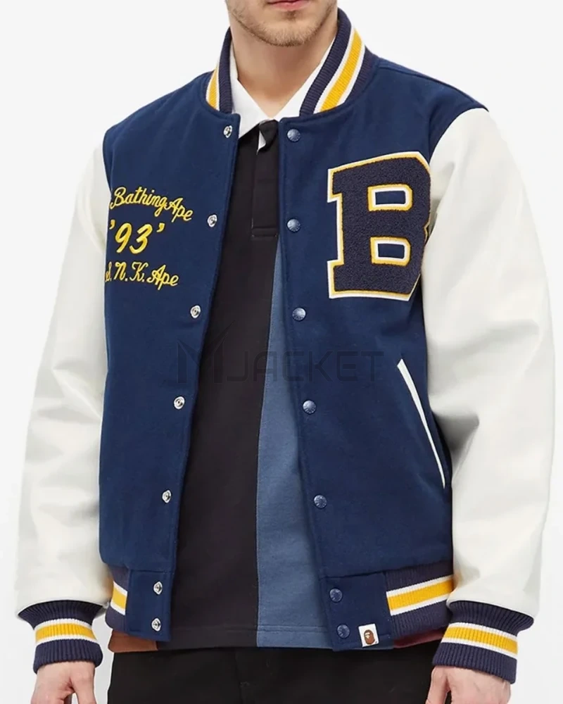 Letterman B A Bathing Ape Jacket - image 3