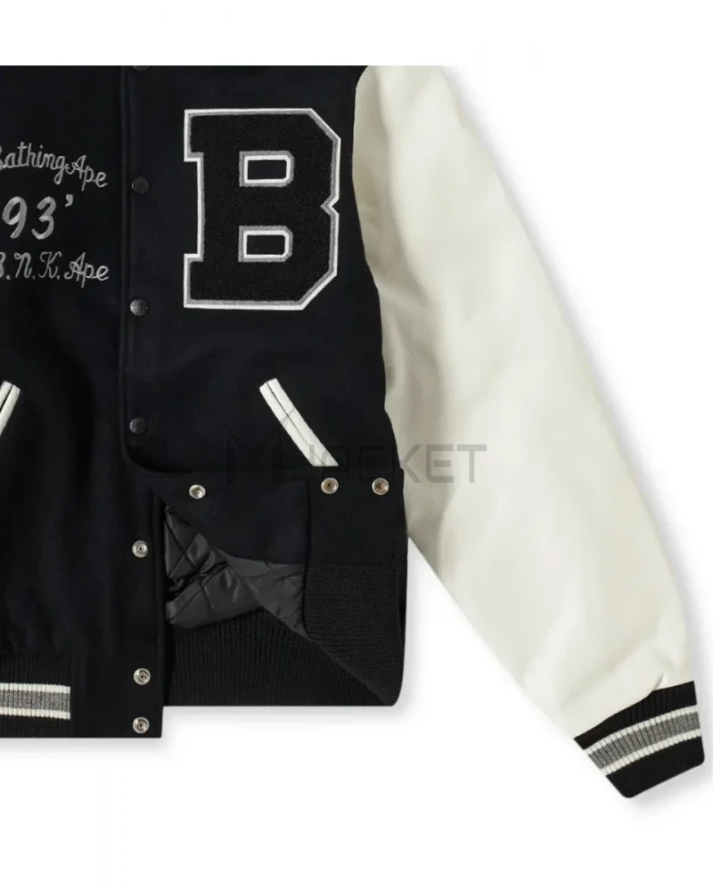 Letterman B A Bathing Ape Jacket - image 7