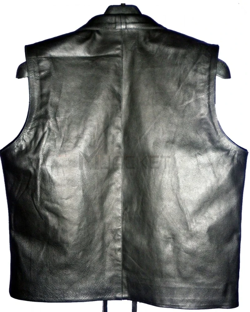 Lorne Greene Bonanza Leather Vest - image 7