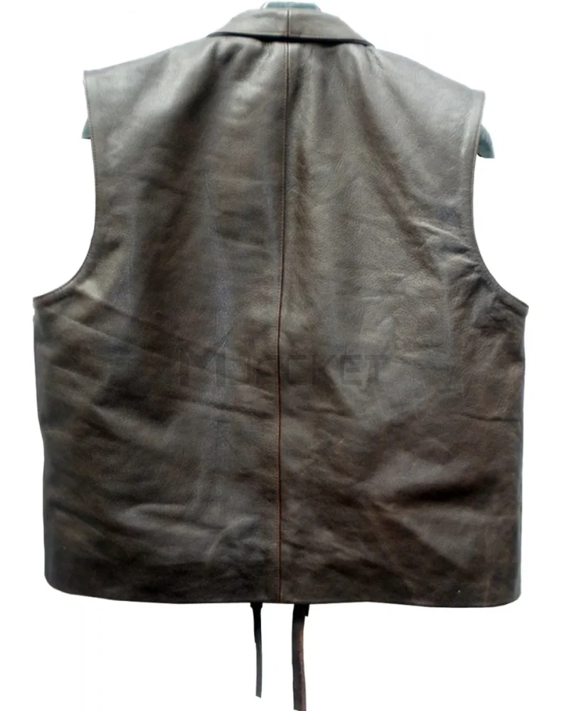 Lorne Greene Bonanza Leather Vest - image 8